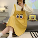 
Manzhizhuang spring and autumn long-sleeved nightgown for women's autumn pajamas cotton autumn and winter new internet celebrity style mid-length home clothing large size LX-16854 M