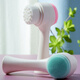 Naojing Facial Cleansing Brush Soft-bristled Silicone Facial Cleansing Instrument Manual Massage Double-Sided Deep Cleansing Pore Cleansing Brush Blackhead Remover Magic Pink Octopus Facial Washing Brush Single No Gift
