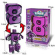 Case Family Toys Kinder große digitale deformierte Mecha-Spielzeuge frühe Bildungsbausteine ​​Jungen und Mädchen 2-6 Jahre alt 0-9 Digitalroboter Kombination Große digitale 7 Anti-Luftkanonen-Fensterfarbe Box