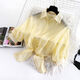 Zhidou Dou's cardigan for women in summer with long skirt, large size, fat mm, chiffon short jacket, shirt, shawl 300 Jin [Jin equals 0.5 kg] i White 756 straps are good 5XL code 200-230 Jin [Jin equals 0.5 kg]