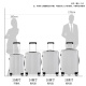 Fandia suitcase men's large-capacity 24-inch universal wheel trolley case air travel luggage password box women's leather suitcase silver