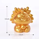 Gelun twelve zodiac creative micro landscape cartoon ornaments simulated animals tiger snake monkey horse sheep pig children's small dolls golden zodiac 12-piece combination pack