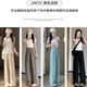 Veox Pantalon Summer Femmes Abricot Color Ice Silk Pantalon à jambes larges pour les femmes 2025 Nouveaux pantalons décontractés à la taille haute fine pour les femmes Black [Modèle 15916cm] RELALING M [91100jin [Jin est égal à 0,5 kg]]]