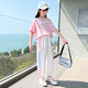 
Youyou 1 point Children's Day Girls Sports Set Summer New Thin Ice Silk Pants Short Sleeve Casual Fashionable Summer Clothes Big Children 15009 Purple 9922 White 150