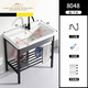 Dujiaxing balcony washing sink ceramic washing basin stainless steel bracket washing basin washing basin washing basin with washboard balcony ultra-deep washing tank 1048 single basin with drainage