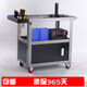 Shantou Lincun three-layer tool cart mobile tool cart auto repair repair parts cart multi-functional tool cabinet workshop thickened extra thick tool cart gray + tool cabinet + tool box double-layer hanging plate with 16 hooks