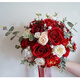Neue chinesische Stil rote Rosenknospe simulierte rosa Blume Hochzeit Fotografie Fotografie Braut Braut Hochzeit Engagement Haltet Flower Pearl Rose