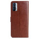 Ju xiaozhi wendet Realme Realme V15 Mobiltelefon Hülle Flip Leder Hülle RMX3092 Wallet Card Case Voll-inklusive Anti-Fall-Weiche Innenschalen-Magnetschnalle-Schutzhülle REALME V15 [Brown]