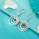 Yuan Shengfu's new PT950 boutique fashion ring platinum ear hooks shiny versatile platinum round earrings 5.00g