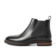 Belle Men's Shoes Cowhide Business British Chelsea Chimney Boots A0927DD2 Lista negra 42
