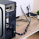 [JD Logistics] Data Cable Storage Artefact Velcro Tie Câble Câble Câble Home Computer Habit Câble Câble Câble Câble STRAP STRAP ADADHESIVE GARY 1 METER-1CM DE LA PLUS [Bonnes marchandises pour les ceintures industrielles]