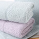 KING SHORE pure cotton towel 2 pack thickened adult face wash couple men and women soft absorbent face wash towel plain simple purple * 1 blue * 1