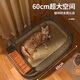 HELLOJOY cat litter box extra large semi-enclosed deodorizing cat toilet anti-splash cat litter box cat poop box with cat litter scoop