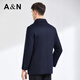 Antonio pure cashmere lining & removable thickened mid-length cashmere wool coat men's business woolen coat