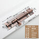 Fest verdickte helle Latch-Antike Red Bronze Anti-Diebstahl-Latch-Holztür-Baugruppe Fenster Latch Bronze Latch 9203 Gold-4 Zoll