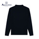 AQUASCUTUM/雅格狮丹冬季新款女士保暖纯山羊绒休闲针织衫Q4867W0041 深蓝39 M