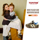 TOPSTAR children's cotton shoes boys and girls casual shoes autumn and winter soft sole cotton boots Velcro winter shoes leopard print 25