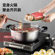 MAXCOOK bakelite steamer, stainless steel multi-layer steamer, thickened single-bottom soup pot, gas induction cooker, double-layer MCZ6622 30cm