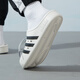 Adidas men's shoes women's shoes autumn new sports shoes Birkenstock shoes outdoor hole shoes beach slippers JH9849/Gray white/Black 42