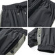 Yilang Kuaishou lässige Hosen für Männer losen Eisseidenhosen für Männer für Männer große Kordelschnur Fußhose für Sportten mit neun Punkten für Jungen für Jungen für den Sommer dünne schnelle trockene Haremhose für fette Sommerbrust 9-Punkte-Hose schwarz 2xl [160-180jin [Jin gleich 0,5 kg]]