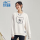 
Hongxing Erke battery panda sweatshirt for men autumn and winter couple thickened warm pullover long-sleeved men's sweatshirt apricot khaki-added velvet warm 1047 3XL