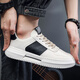 Men's summer breathable canvas shoes 2024 new men's cloth shoes Korean style trendy versatile casual board shoes trendy shoes 9906 white and black 39