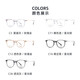 Marco de gafas Slowa para hombres y mujeres, templos de luz, marco para miopía lentes de luz anti-azul SC719-C11 Color transparente [solo marco único]