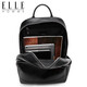 ELLE HOMME men's backpack trendy cowhide backpack casual outdoor schoolbag EA788207261 black