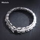 Miss JuJu domineering platinum bracelet for men, pt950 platinum bracelet, men's personalized flat keel chain, wide and customizable, customizable 43-45g, length 18-23cm, width 11mm
