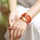 Baoxin Fanrui BOSFRU natural cherry red southern red agate multi-circle bracelet for women Hetian jade lotus beeswax accessories light luxury ornaments gifts and toys