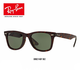 Gafas de sol de Rayban Rayban Gafas de sol Hiker Square cómodos hombres y mujeres Gafas de sol polarizadas 0RB2140F 902 Marco de tortoiseshell Tamaño de placa verde 52