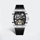 伊索（AESOP）瑞士认证品牌男士手表男酒桶型手动陀飞轮机械表夜光镂空高档名表 黑色壳-7036【真 · 陀飞轮机芯】