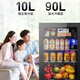 SAST ice bar refrigerator European style constant temperature wine cabinet office hotel home refrigerator mini small single door gaming tea preservation cabinet display sample beverage medicine cabinet 100 liters black (refrigerated + micro-freezing + blue light + lock)