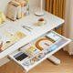 Lin's home can lift children's electric learning table, chair, big white desk, home writing desk LS690V3