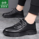 Henipolo brand sneakers for men, high quality genuine cowhide business shoes, fashionable casual leather shoes, non-slip wear-resistant running sneakers for men, black 40 (250mm) leather shoe size