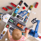 Children's toy boy 1-2-3 years old toy car three-year-old child toy two-year-old baby toy car intelligence early education track airplane toy first birthday Children's Day gift upgrade hanging tower fire [including 4 alloy cars + 11 road signs]