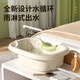 Rongtao shampoo basin lies flat for pregnant women and postpartum women, hair washing artifact for winter pregnancy and bedridden elderly patients, beige + neck pillow + drain pipe