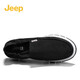 Jeep canvas shoes for men in summer new product breathable one-foot lazy shoes ice silk cool youth anti-slip soft sole casual shoes for men black (sports size) 44 (270mm)