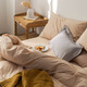 Jingsheng Nordic four-piece set simple, lazy-style bed cover style