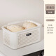 Mud quality dirty clothes basket dirty clothes storage basket household dirty clothes basket laundry basket bathroom bathroom clothes storage artifact laundry basket small size - cream white