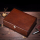 Original intention is snow wooden watch box simple jewelry box 10 pack watch storage box gift collection box display box storage box storage box brown skylight ten pack watch box