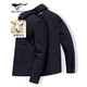 Seven Wolf Jacket Men's Wool Spring Woolen Jacket Men's Casual Lapel Fashion Jacket Shirt Windproof Jacket Men's Top 101 (Narrow Blue) 170/88A/L