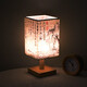 FENGLANQ Chinese style simple national style calligraphy retro bedroom study bedside lamp Zen ancient style night light teahouse poetic small table lamp blank can be DIY writing (warm light) fixed brightness