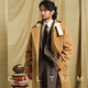 Cultum Pure Wool Осень и зима сгущенным шерстяным пальто средней длиной.