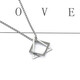 Yililuo geometric square triangle necklace men's trendy hip-hop couple titanium steel pendant simple versatile personalized sweater chain geometric necklace keel chain