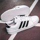 阿迪达斯 （adidas）男鞋 24夏季时尚经典男子休闲鞋帆布鞋耐磨透气小白鞋运动鞋 AW3889/白色帆布鞋 42