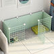 Raft core kitten cage kitten fence dog small dog rabbit indoor home isolation guardrail fence dog fence pet fence standard A type/4 pieces/35*35*35 resin paint