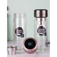 Shantoulin Village Light Luxury High Great Glass Copa de vidrio Gran capacidad de temperatura inteligente Pantalla de engrosamiento de engrosamiento de doble capa 4884 gris (300 ml)