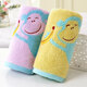 Gold towel pure cotton cartoon children's baby face towel household soft and absorbent kindergarten small towel T1184 frog green one
