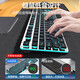 Forward (EWeadn) X7S Bluetooth Bluetooth Dual Mechón Mecánico Teclado de la oficina Desktop computadora portátil portátil ultra delgado juego de películas ultra ultra ergonomics periféricos negros